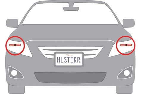 headlight rfid sticker|headlamp sticker transponders.